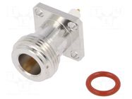 Connector: N; socket; female; straight; 50Ω; soldering; gold-plated AMPHENOL RF