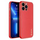 Dux Ducis Yolo elegant case made of soft TPU and PU leather for iPhone 13 Pro Max red, Dux Ducis