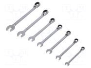 Wrench-set; rattle,combination spanner; FATMAX®; 7pcs. STANLEY