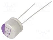 Capacitor: polymer; 6.8uF; 32VDC; SEQP; THT; ±20%; -55÷125°C; 1000h PANASONIC