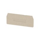 Partition plate (terminal), End and intermediate plate, 90 mm x 45 mm, dark beige Weidmuller