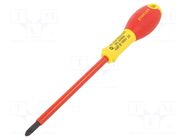 Screwdriver: insulated; Pozidriv®; PZ2; 125mm; 1kVAC; FATMAX® STANLEY
