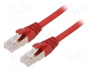 Patch cord; ETHERLINE® Cat.6a,S/FTP; 6a; stranded; Cu; LSZH; red LAPP