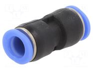 Push-in fitting; straight,inline splice; -0.95÷10bar; plastic PNEUMAT