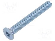 Screw; M5x40; Head: countersunk; Torx®; TX25; steel; zinc; ISO 14581 BOSSARD