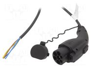 Cable: eMobility; 1x0.5mm2,3x2.5mm2; 250V; 4kW; IP44; single-phase HARTING