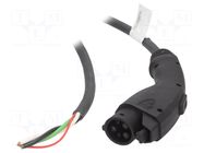 Cable: eMobility; 1x0.56mm2,3x5.3mm2; 250V; 10kW; IP44; 7.5m; 41A HARTING