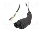 Cable: eMobility; 1x0.56mm2,3x2.1mm2; 250V; 4kW; IP44; 5m; 16A HARTING