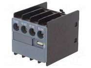 Auxiliary contacts; Size: S0,S00,S2; Leads: screw terminals SIEMENS