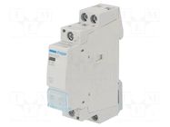 Contactor: 2-pole installation; 25A; 230VAC; NC + NO; ESC HAGER