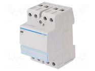 Contactor: 4-pole installation; 63A; 230VAC; NO x4; ESC; -10÷50°C HAGER