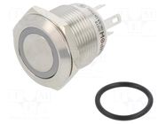 Switch: vandal resistant; Pos: 2; SPST-NO; 0.5A/220VAC; 2A/36VDC ONPOW