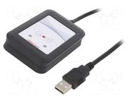 RFID reader; 4.3÷5.5V; USB; antenna; Range: 100mm; 88x56x18.5mm ELATEC
