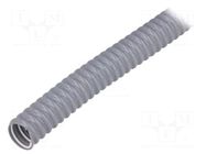 Protective tube; Size: 21; PVC,steel; light grey; FlexiGuard FG HELLERMANNTYTON