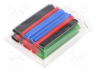 Set of heat shrink sleeves; 2: 1; 70mm; polyolefine; 16pcs. RADPOL