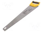 Saw; manual; wood; 11teeth/inch; SHARPCUT™; 550mm STANLEY