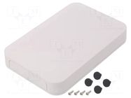 Enclosure: with panel; PF; X: 100mm; Y: 150mm; Z: 22.5mm; ABS; white TAKACHI