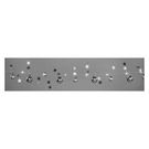 LED Christmas garland – silver spheres with stars, 1.9 m, 2x AA, indoor, warm white, timer, EMOS