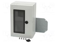 Enclosure: wall mounting; X: 200mm; Y: 300mm; Z: 150mm; ARCA; grey FIBOX