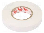 Tape: electrical insulating; W: 12mm; L: 25m; Thk: 0.13mm; white SCAPA