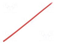 Heat shrink sleeve; glueless; 2: 1; 1.2mm; L: 1m; red; polyolefine TASKER