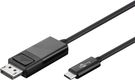 USB-C™- DisplayPort™ Adapter Cable (4K 60 Hz), 1.20 m, Black, 1.2 m - USB-C™ male > DisplayPort™ male