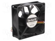 Fan: DC; axial; 24VDC; 92x92x32mm; 150m3/h; 44dBA; ball; 4300rpm SANYO DENKI