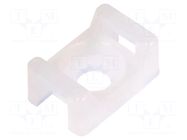 Holder; screw; polyamide; UL94V-2; natural; Tie width: 2.5÷4.8mm PANDUIT