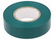 Tape: electrical insulating; W: 19mm; L: 20m; Thk: 0.13mm; green SCAPA