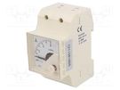 Ammeter; for DIN rail mounting; I AC: 0÷6A; True RMS; Class: 1.5 LUMEL
