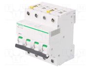 Circuit breaker; 400VAC; Inom: 25A; Poles: 4; Charact: D; 10kA; IP20 SCHNEIDER ELECTRIC