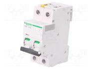 Circuit breaker; 400VAC; Inom: 50A; Poles: 2; Charact: D; 6kA; IP20 SCHNEIDER ELECTRIC