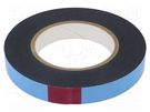 Tape: fixing; W: 19mm; L: 10m; Thk: 0.8mm; two-sided adhesive; black 