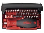 Kit: screwdriver bits; box; Holder: C6,3mm; Kit: screwdriving grip WIHA