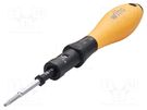Kit: screwdriver bits; 10pcs; torque; ESD; 0.4÷1Nm; ±6%; metal case WIHA