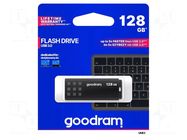 Pendrive; USB 3.0; 128GB; R: 60MB/s; W: 20MB/s; black; USB A GOODRAM