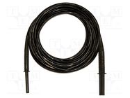 Test lead; black; 10m; Type: insulated; banana 4mm plug x2 GOSSEN METRAWATT