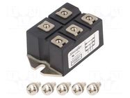 Bridge rectifier: three-phase; Urmax: 1.2kV; If: 60A; Ifsm: 550A SIRECTIFIER