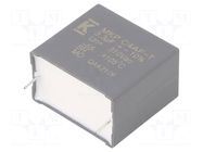 Capacitor: polypropylene; DC-Link; 3.3uF; 630VDC; 310VAC; THT; C4AF KEMET