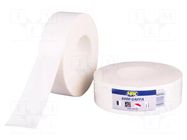 Tape: duct; W: 100mm; L: 50m; Thk: 0.3mm; white; natural caoutchouc HPX