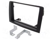 Radio frame; Fiat,Lancia; 2 DIN; grey PER.PIC.