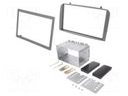 Radio frame; Alfa Romeo; 2 DIN; silver PER.PIC.