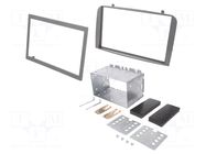 Radio frame; Alfa Romeo; 2 DIN; silver PER.PIC.