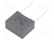 Capacitor: polypropylene; X2; R46 310V; 1uF; 26.5x22x13mm; THT KEMET