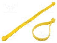 Cable tie; multi use,with magnetic closure; L: 330mm; W: 15mm HELLERMANNTYTON