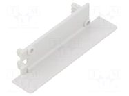Cap for LED profiles; grey; 2pcs; ABS; FLAT8 TOPMET