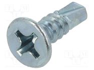 Screw; for metal; 5.5x19; Head: countersunk; Phillips; PH3; zinc BOSSARD