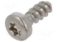 Screw; 3x8; Head: cheese head; Torx®; TX10; A2 stainless steel BOSSARD