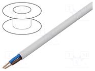 Wire; BiTprotect,YTDY; 2x0.5mm; round; solid; Cu; PVC; white BITNER