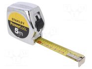 Measuring tape; L: 5m; Width: 25mm; metal; Class: II; yellow; measure STANLEY